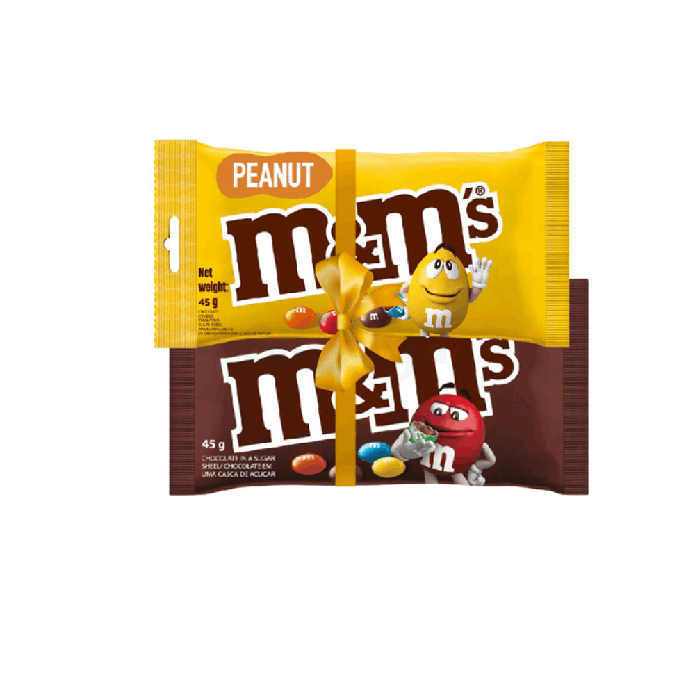 M&Ms Chocolate Variety Combo (Milk 45gm + Peanut 45gm)  