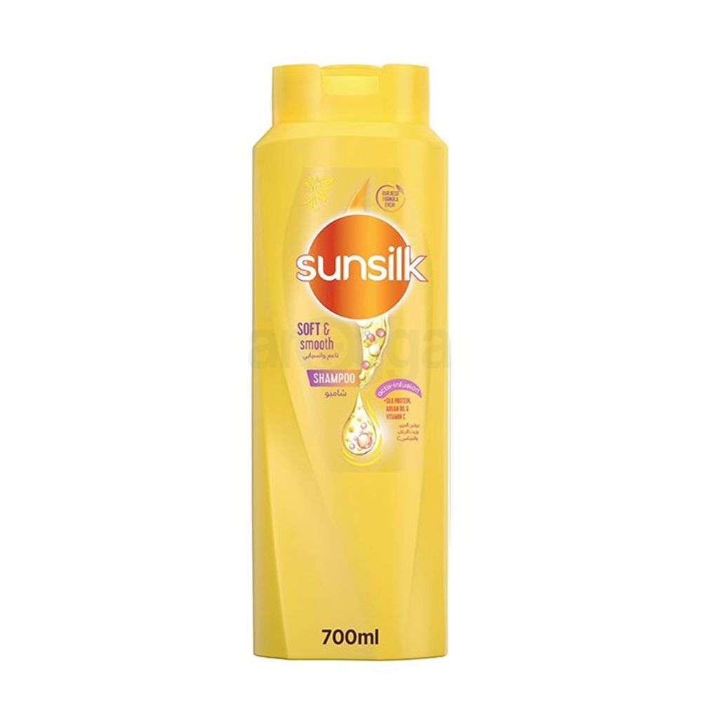 Sunsilk Soft & Smooth Shampoo with Silk Protein, Argan Oil & Vitamin C  
