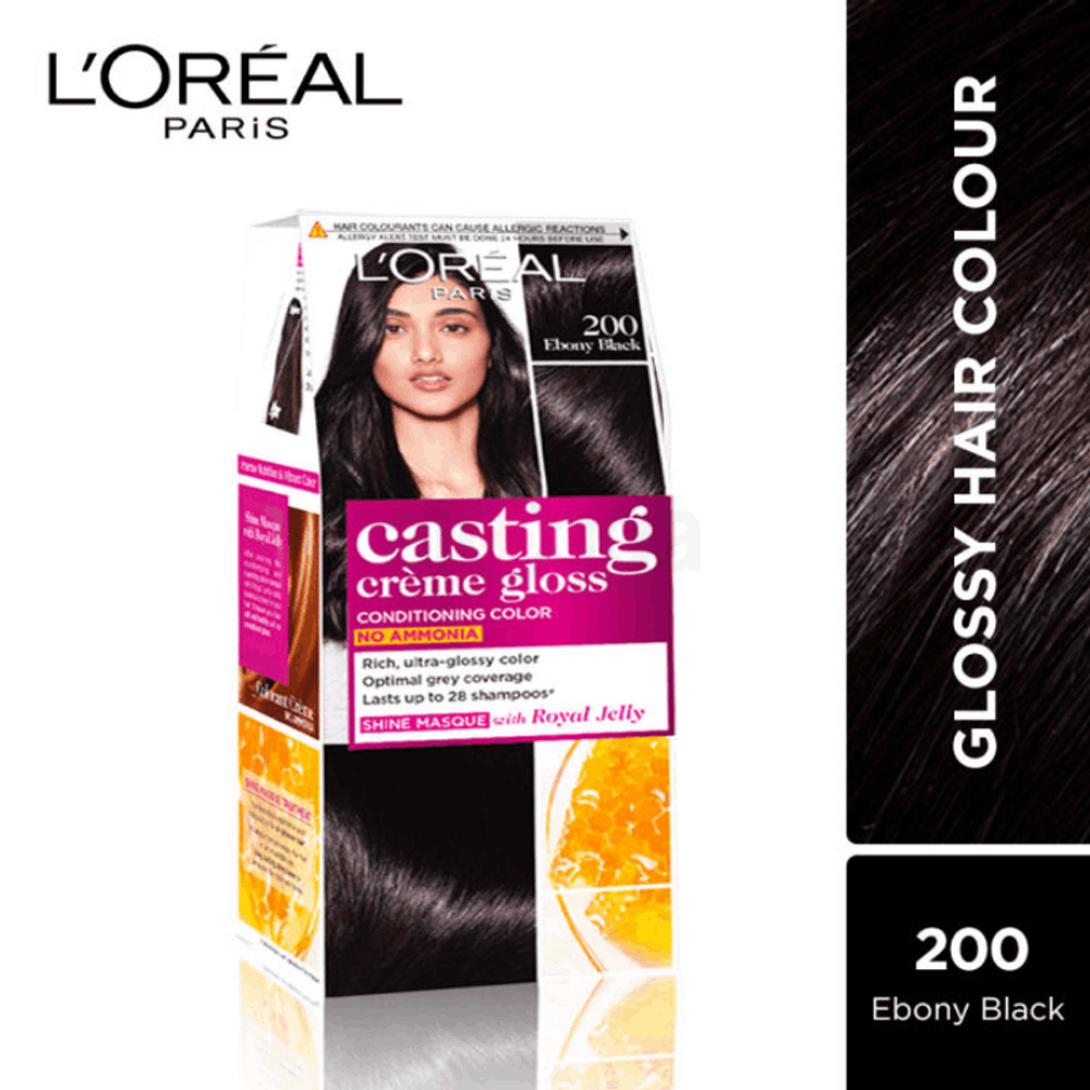 L'Oréal Paris Casting Crème Gloss Conditioning Color - 200 Ebony Black  