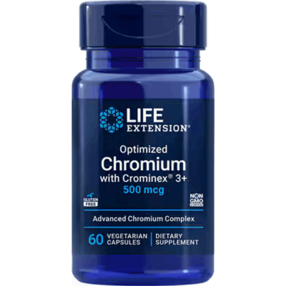 Optimized Chromium with Crominex 3+500 mcg, 60 vegetarian capsules  