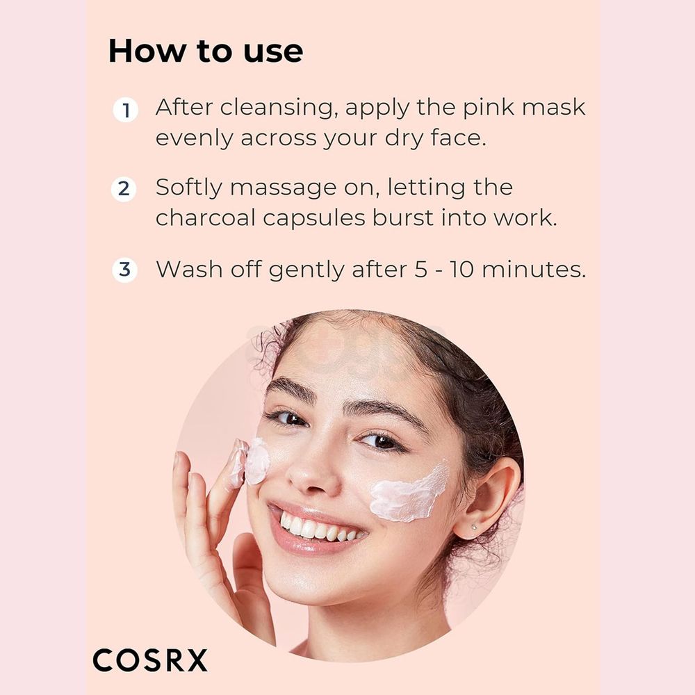 COSRX Pink Pore Clarifying Charcoal Mask  