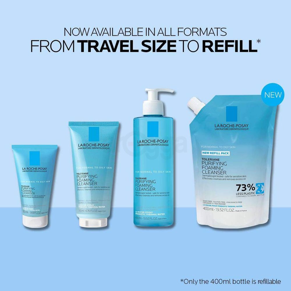 La Roche Posay Toleriane Purifying Foaming Cleanser for Normal to Oily Skin  