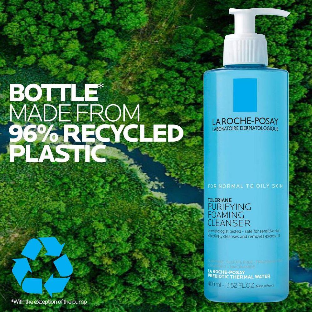 La Roche Posay Toleriane Purifying Foaming Cleanser for Normal to Oily Skin  