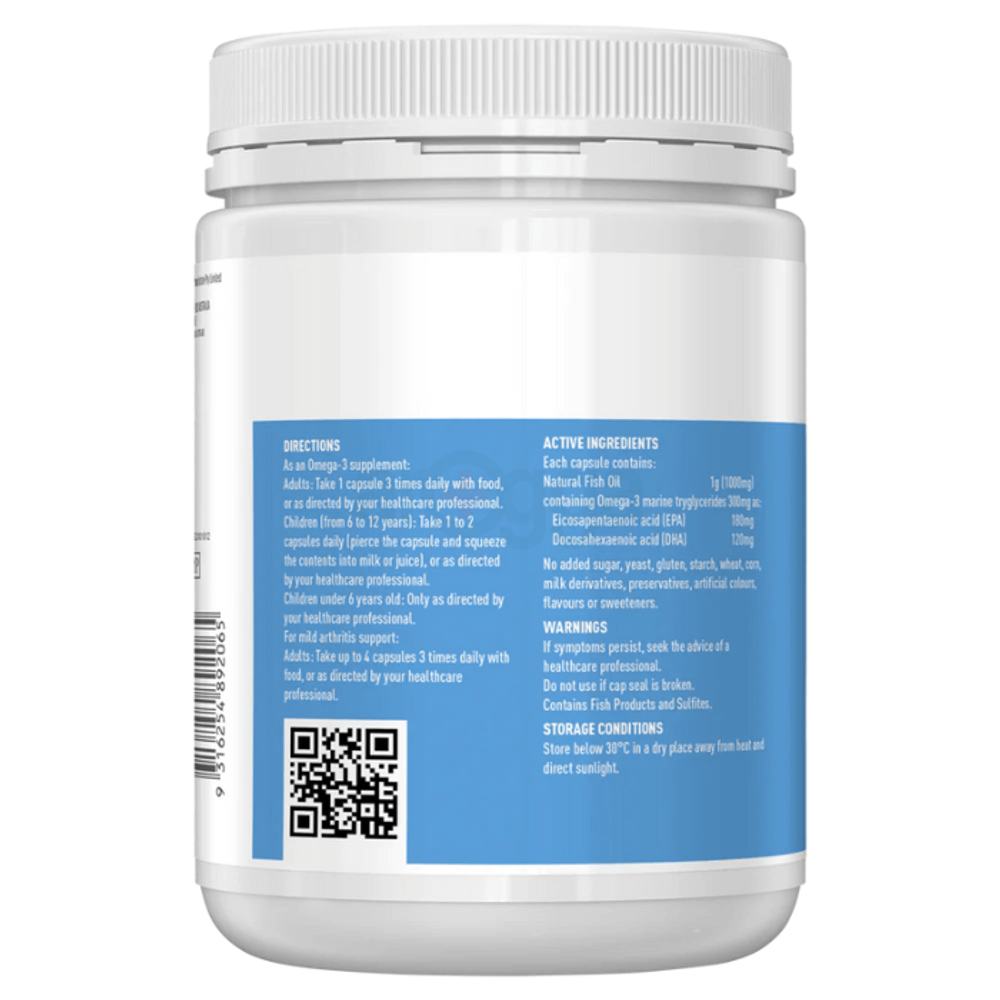 Healthy Care Fish Oil 1000mg Omega-3 - 400 capsules  
