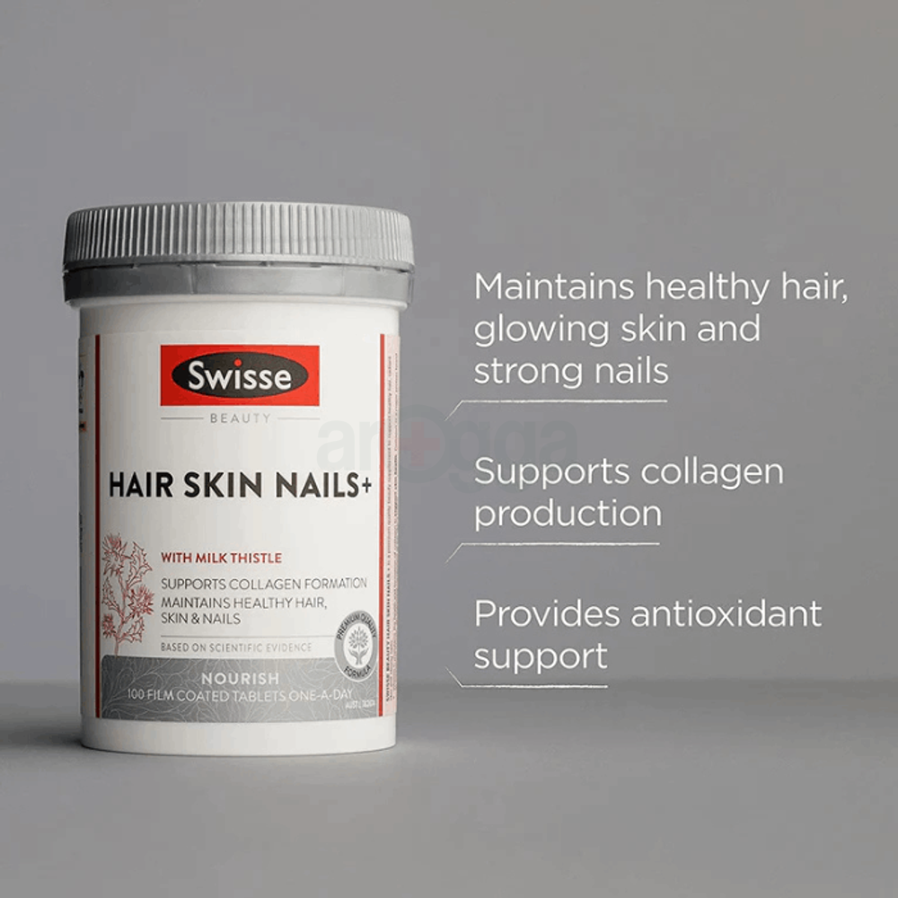 Swisse Beauty Hair Skin Nails+, 100 Tablets   