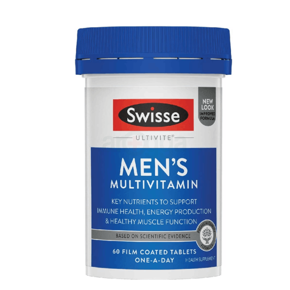SWISS Ultivite Men's Multivitamin 60 Tablets  