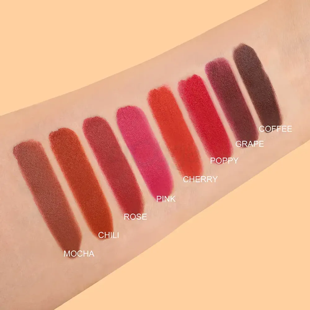 IMAGIC 8 Color Matte Lip Palette with Lip Brush Free  