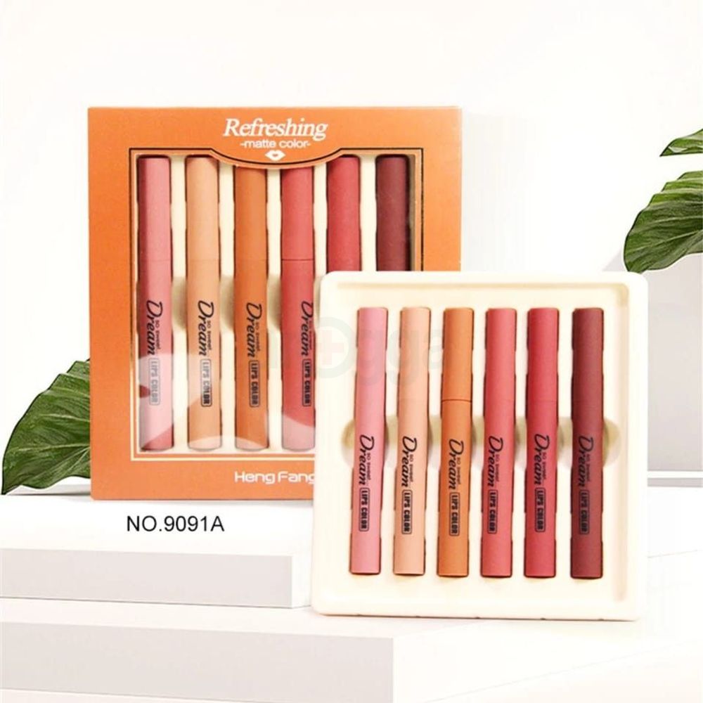 Heng Fang Matte Color Lipstick - Set of 6  