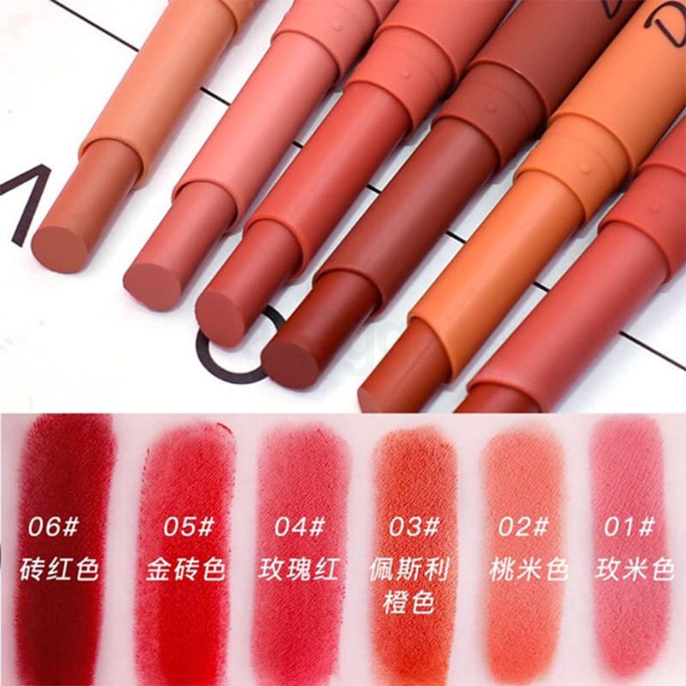 Heng Fang Matte Color Lipstick - Set of 6  