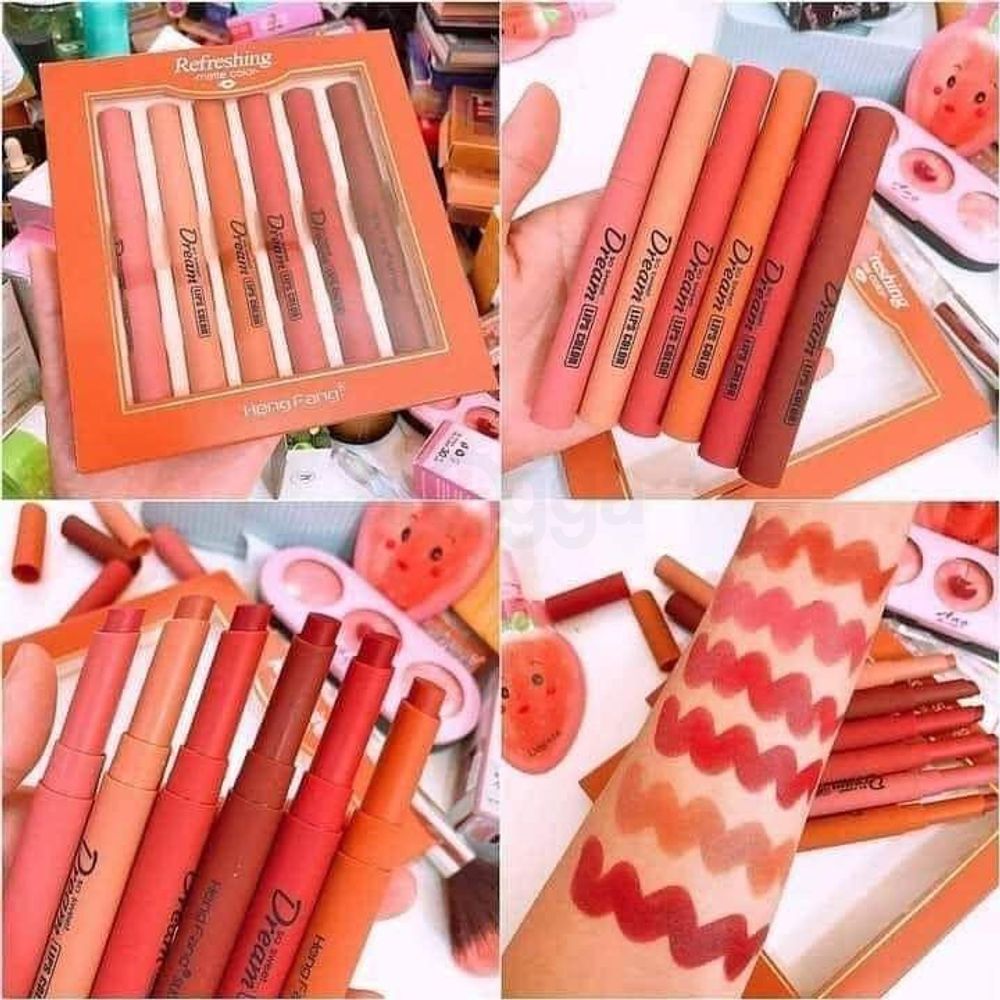 Heng Fang Matte Color Lipstick - Set of 6  