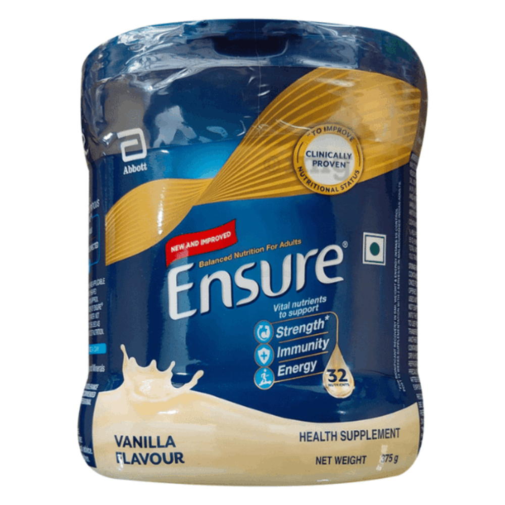 Ensure Nutritional Powder (Jar) - Vanilla Flavour 375gm  