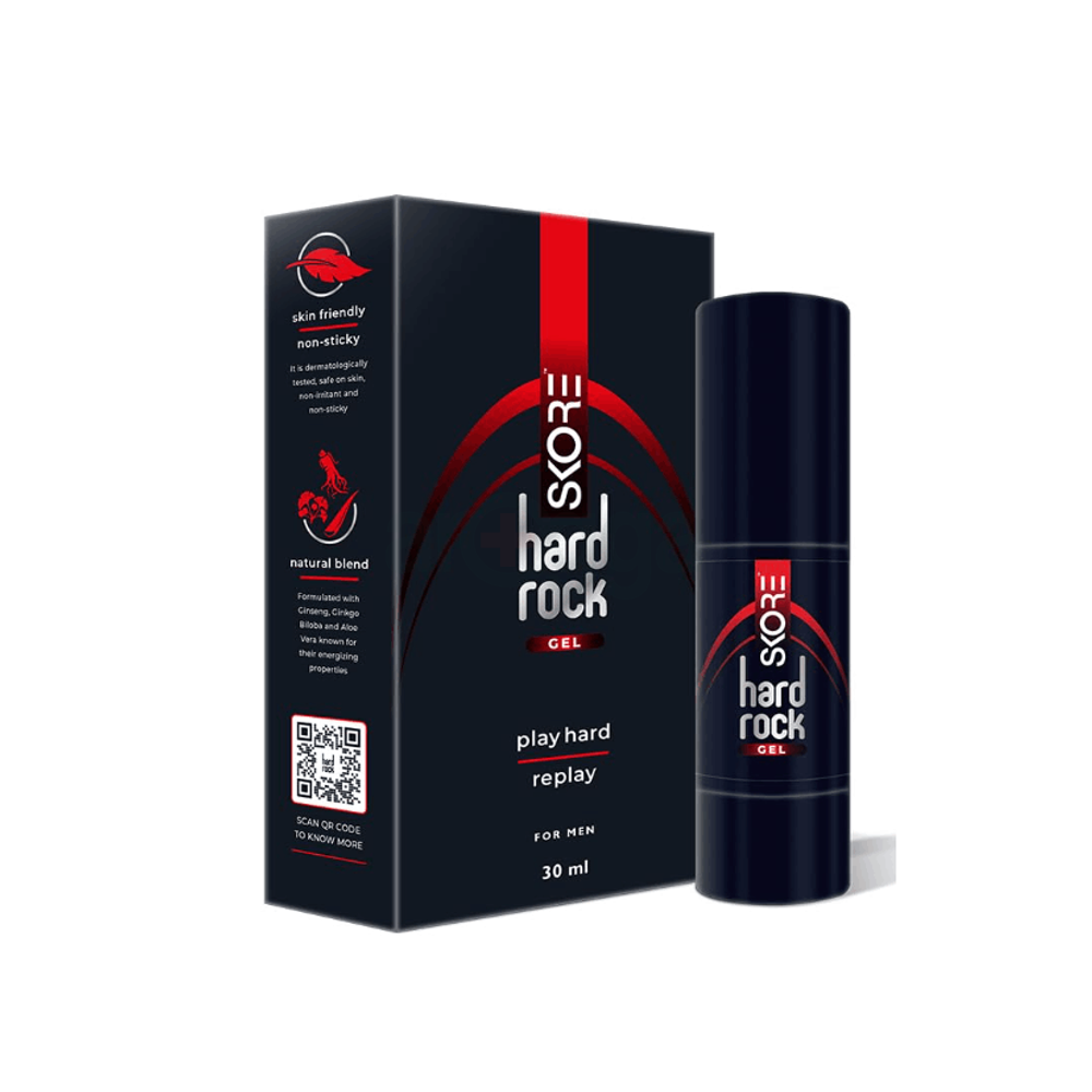 Skore Hardrock Gel Play Penis Hard Natural Blend for Men - 30ml  