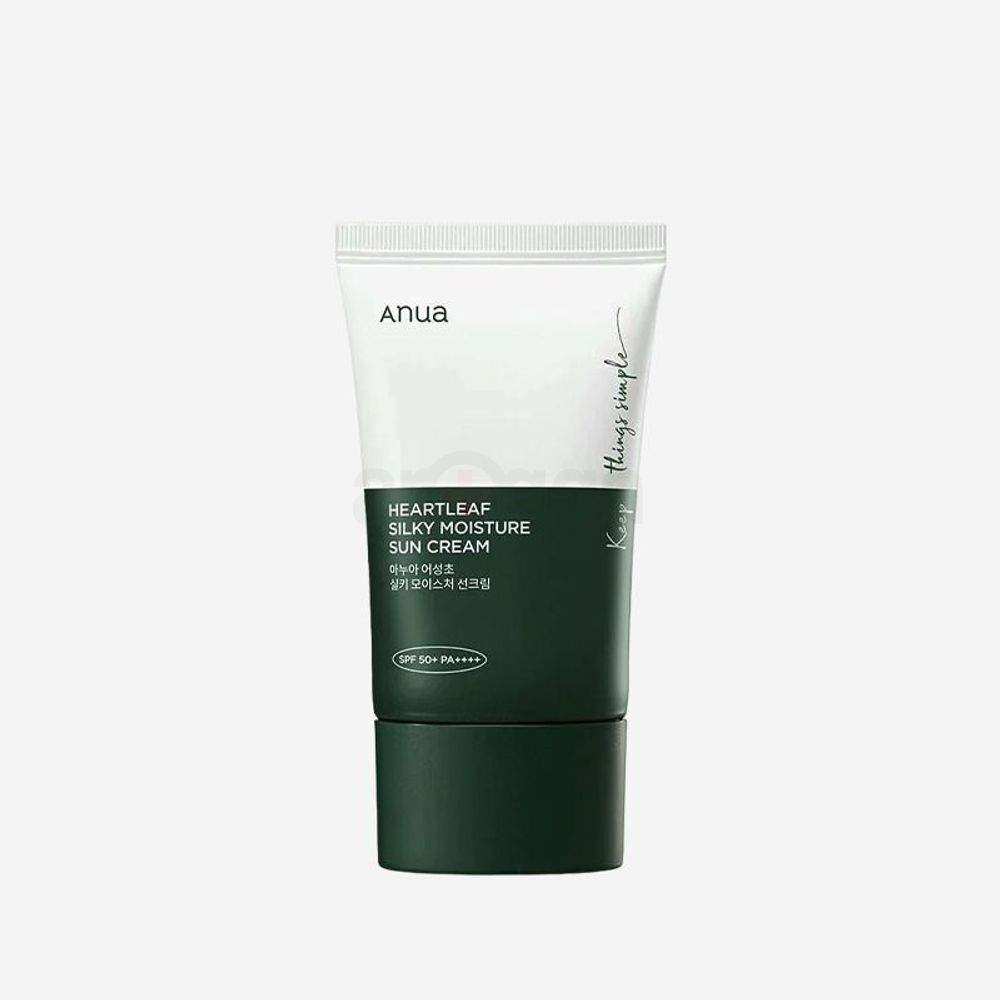 Anua Heartleaf Silky Moisture Sun Cream with SPF 50+ PA++++  