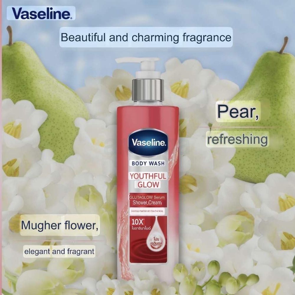 Vaseline Body Wash Youthful Glow 425ml  