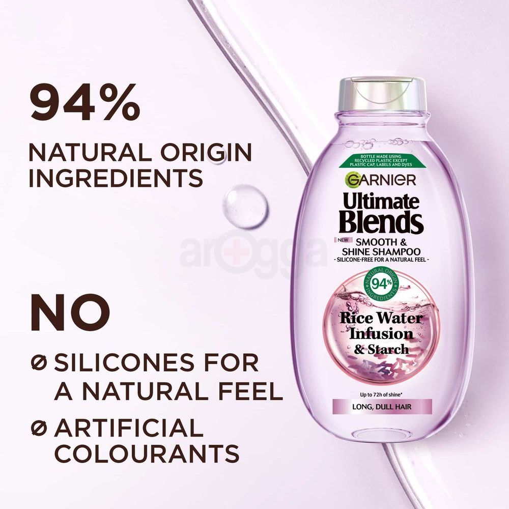 Garnier Ultra Doux Rice Water Infusion and Starch Smoothing Shampoo for Long Hair  
