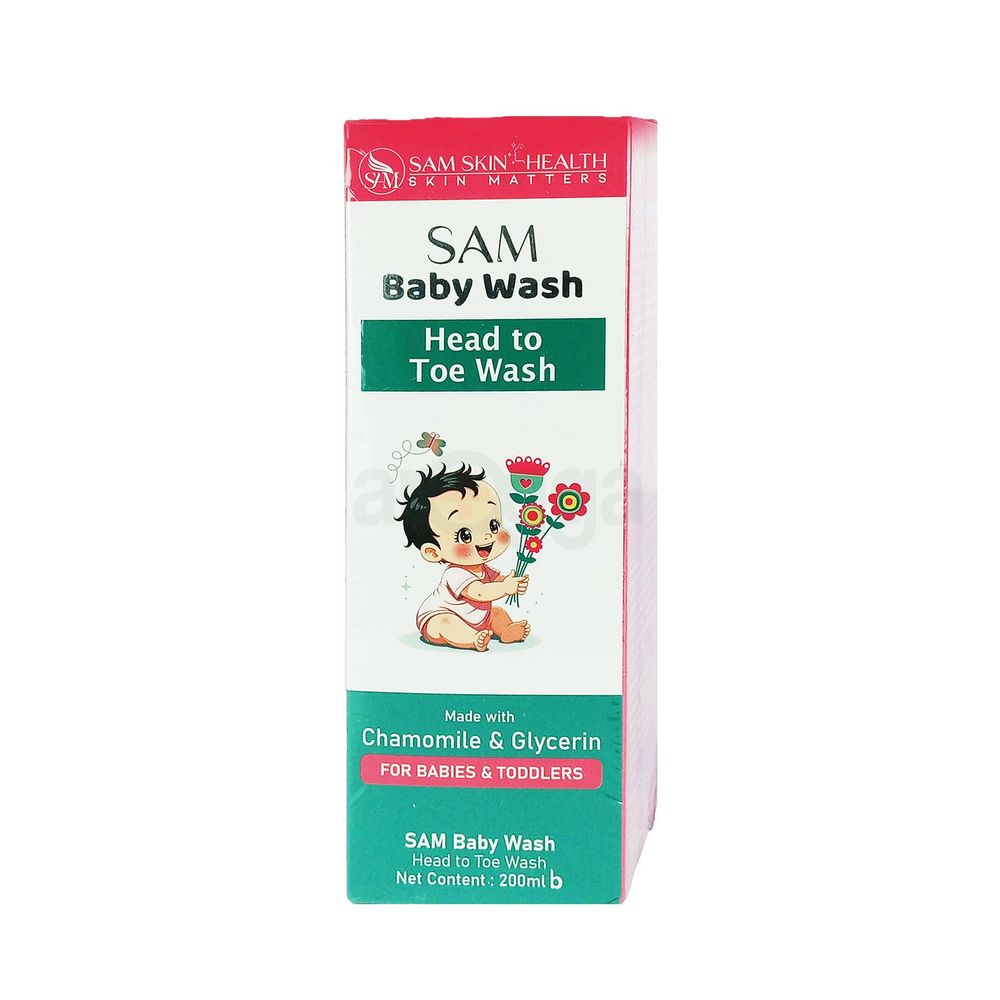 Sam Baby Body Wash Head To Toe Wash 200ml  