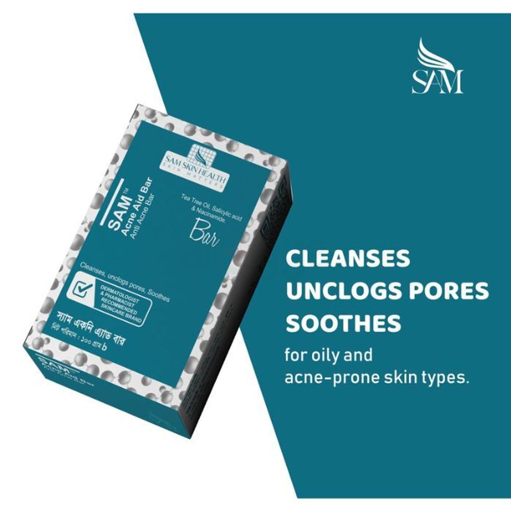 Sam Acne Aid Bar 100g  