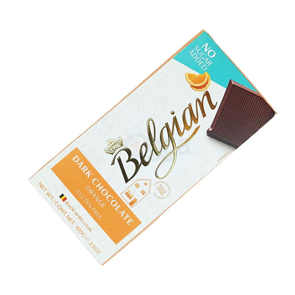 The Belgian Dark Chocolate Orange Gluten Free 100g  