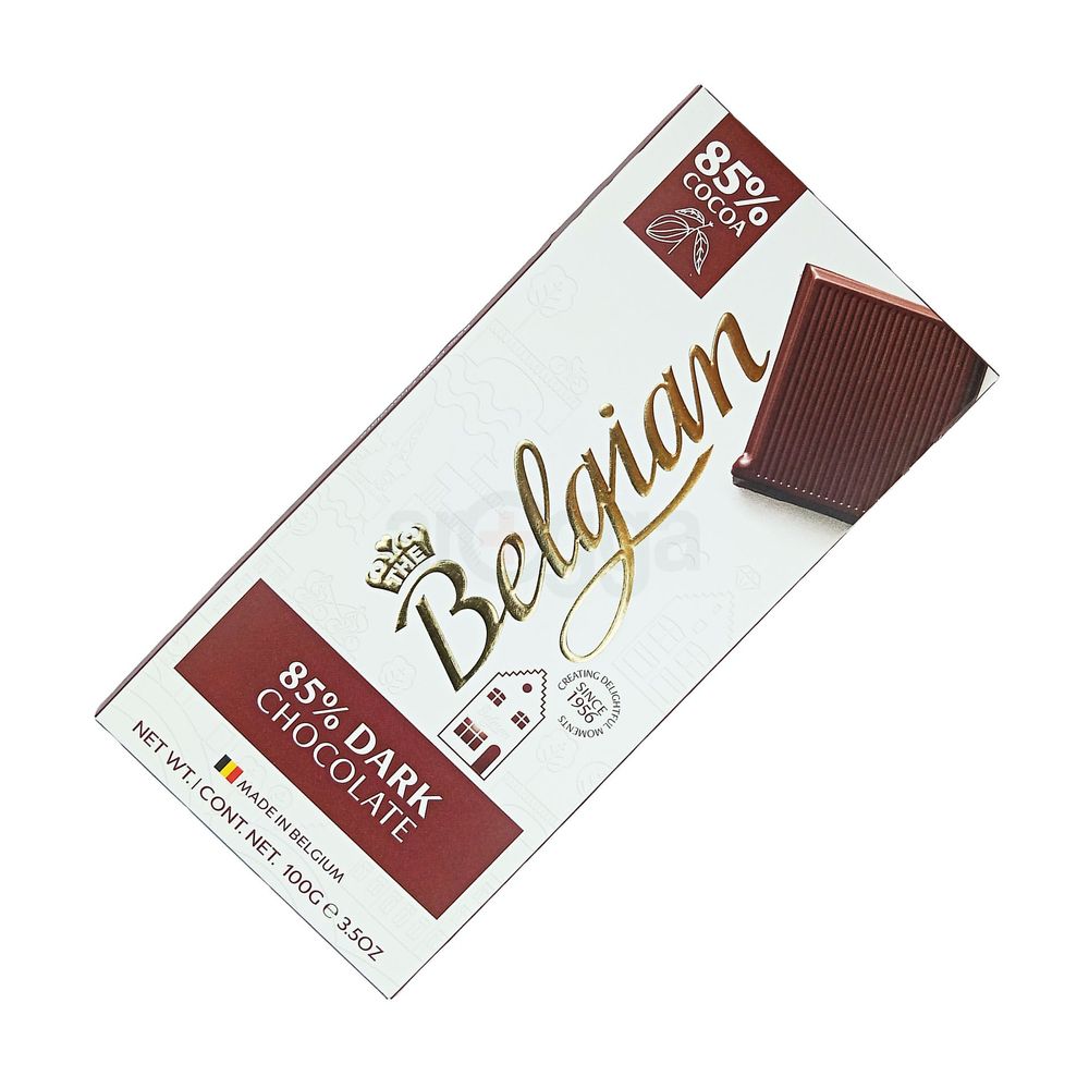 Belgian 85% Dark Chocolate 100g  