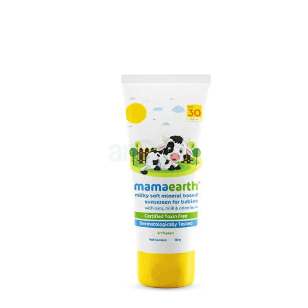 Mamaearth Milky Soft Mineral Sunscreen For Babies SPF 30++++  