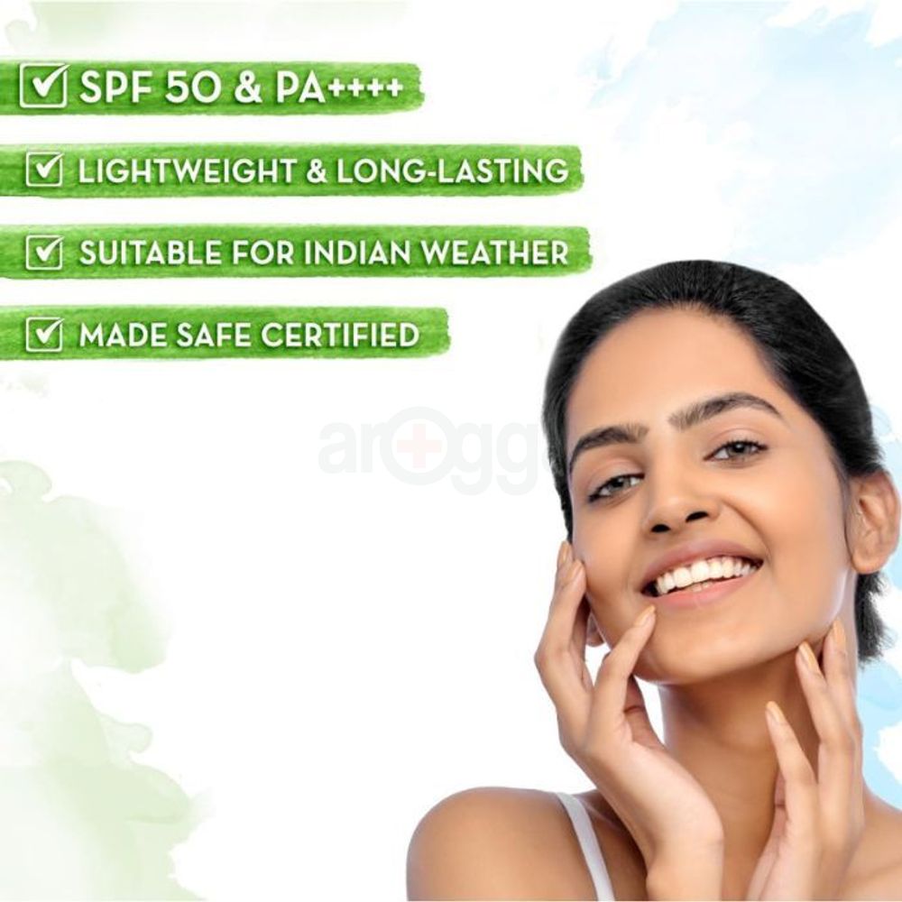 Mamaearth Ultra Light Indian Sunscreen SPF50 PA++++ 80g  
