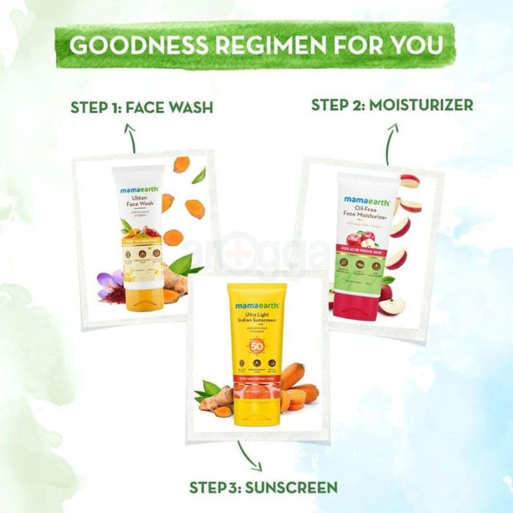 Mamaearth Ultra Light Indian Sunscreen SPF50 PA++++ 80g  