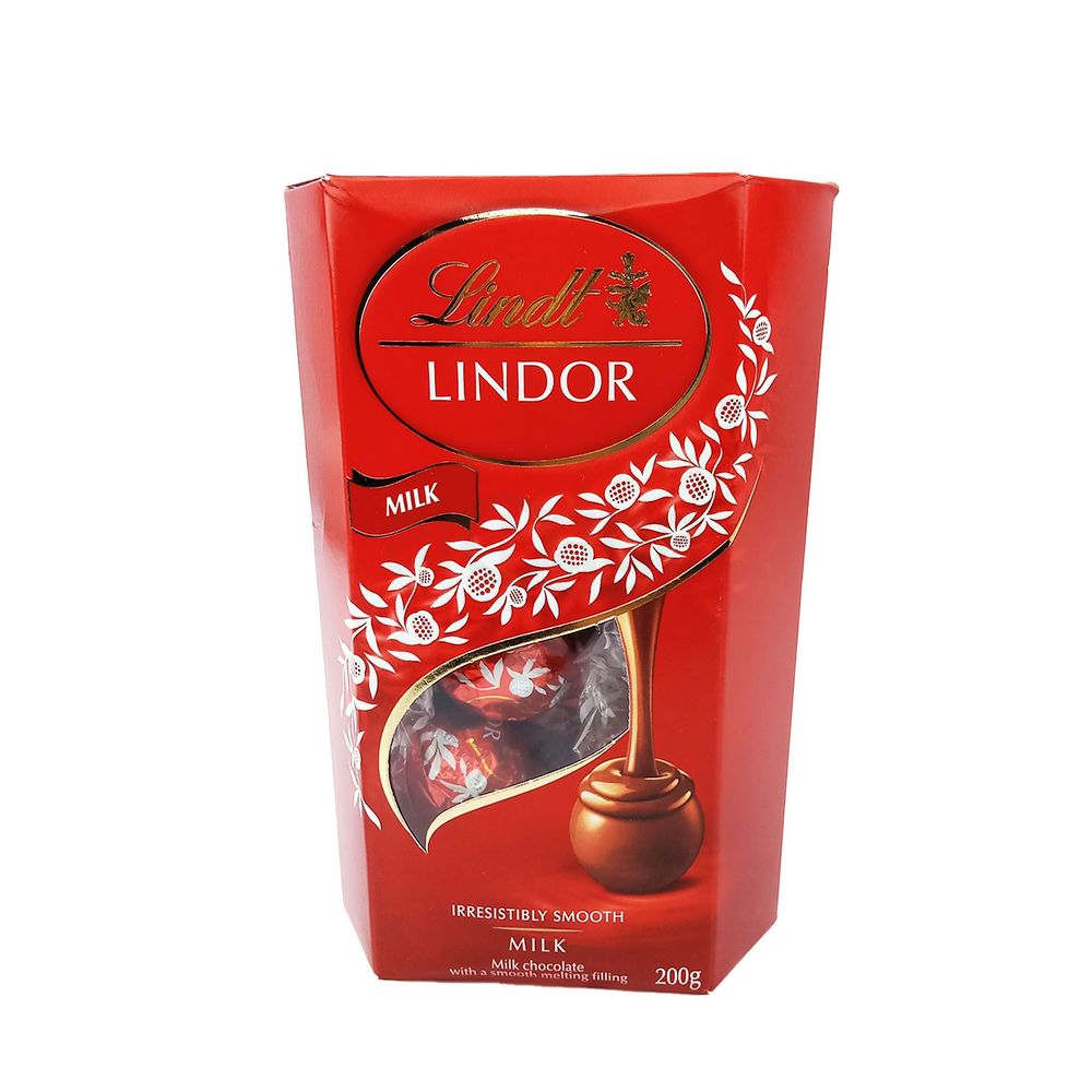 Lindit Lindor Milk Irresistibly Smooth Milk Chocolate With a Smooth Melting Filling   
