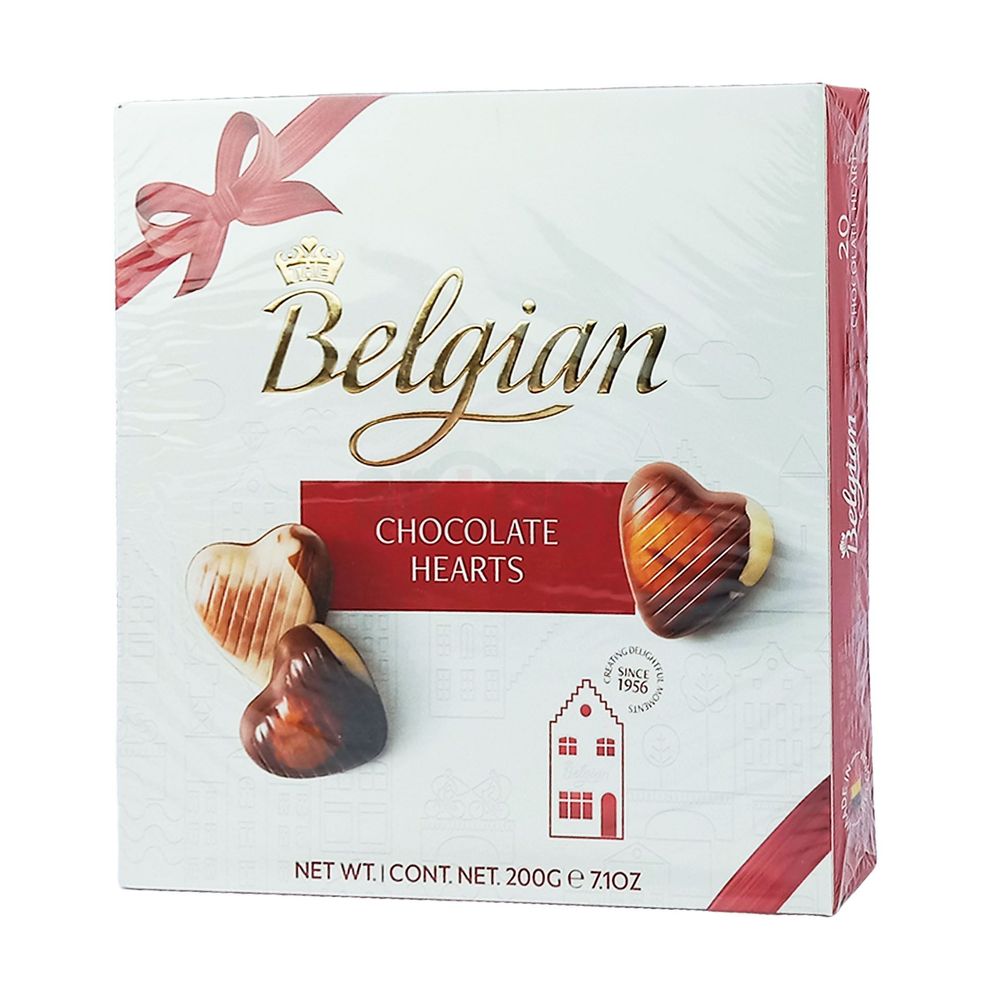 Belgian Chocolate Hearts 200g  