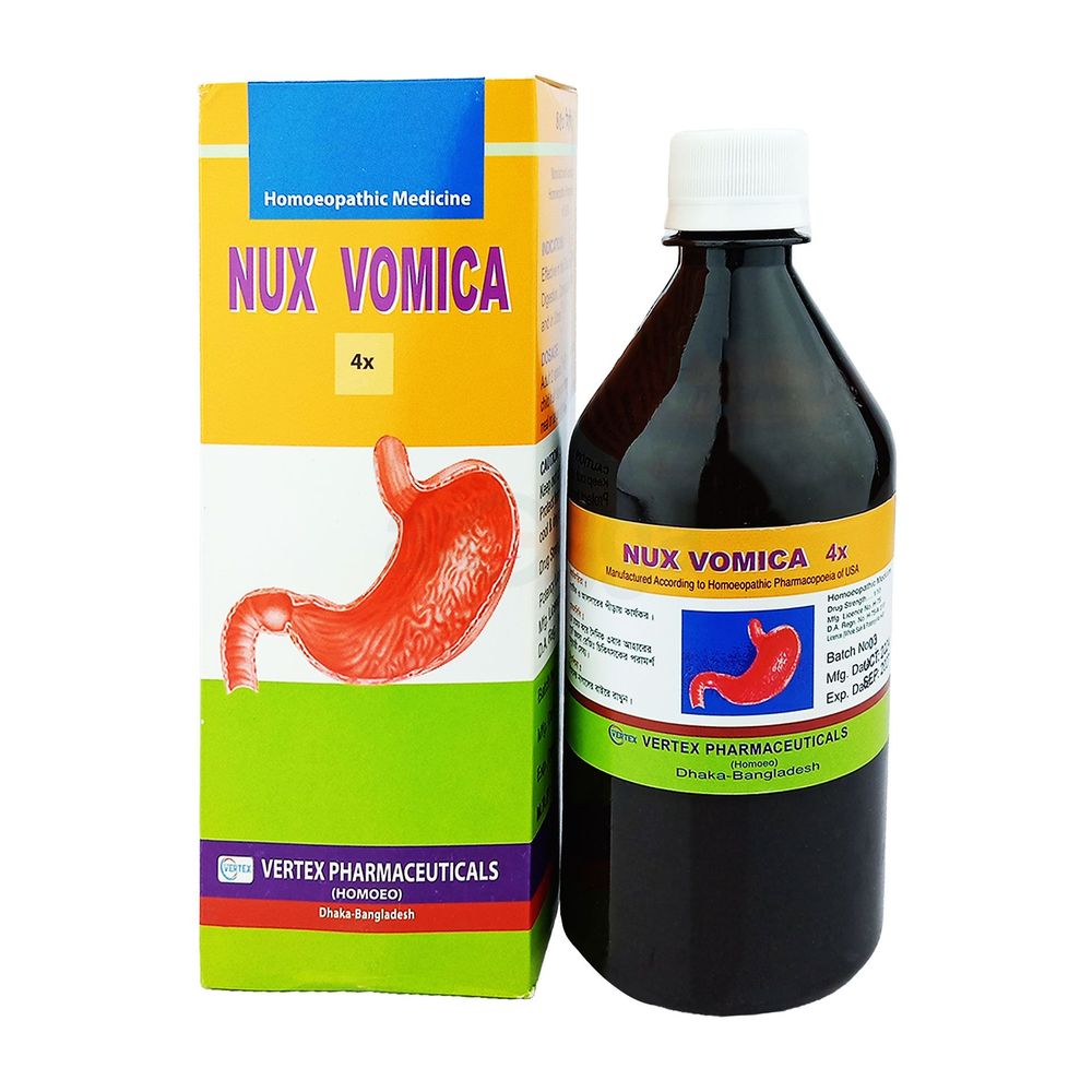 Nux Vomica 4X 450ml (Vertex)  