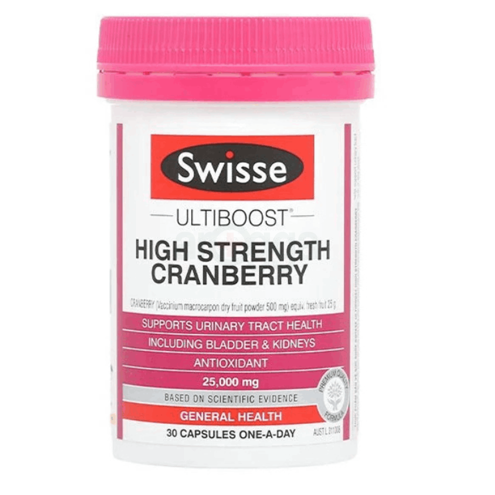 Swisse Ultiboost High Strength Cranberry Capsules 25000mg 30 capsules   