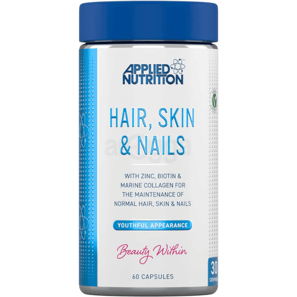 Applied Nutrition Hair, Skin & Nails Supplement - 10,000 mcg Biotin & Marine Collagen  