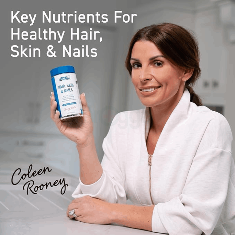 Applied Nutrition Hair, Skin & Nails Supplement - 10,000 mcg Biotin & Marine Collagen  