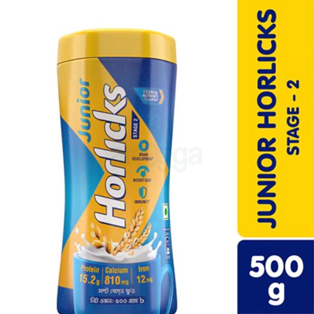 Junior Horlicks Health and Nutrition Drink Container 500g Stage -1 (B2B)  