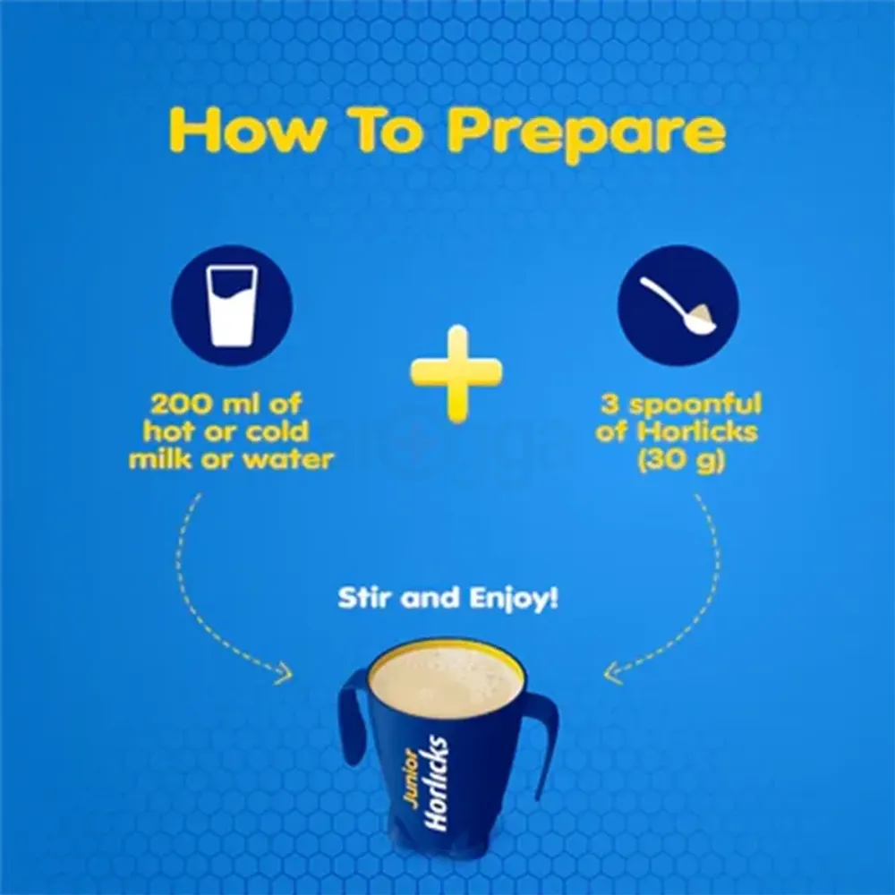 Junior Horlicks Health and Nutrition Drink Container 500g Stage -1 (B2B)  