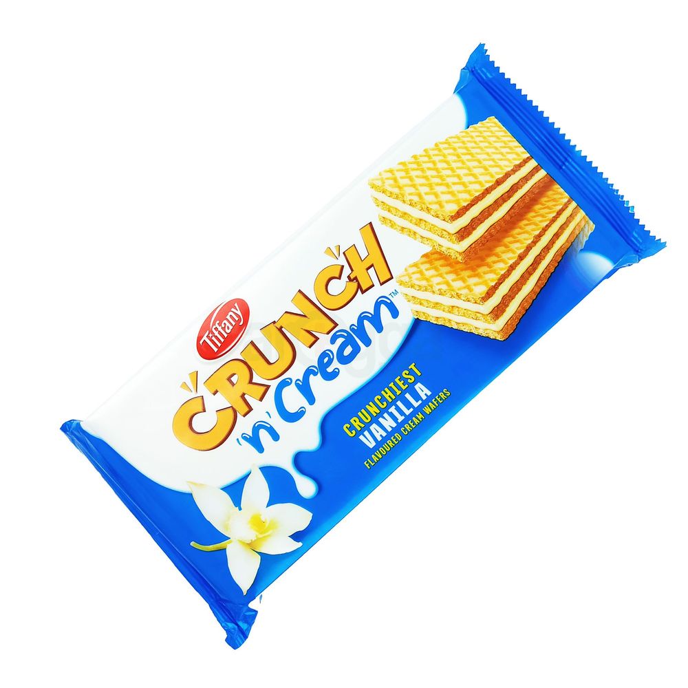 Tiffany Crunch N Cream Crunchiest Vanilla Flavoured Cream Wafers  
