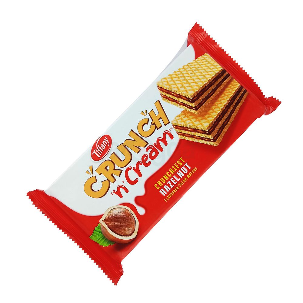Tiffany Crunch N Cream Crunchiest Hazelnut Flavoured Cream Wafers 135g  