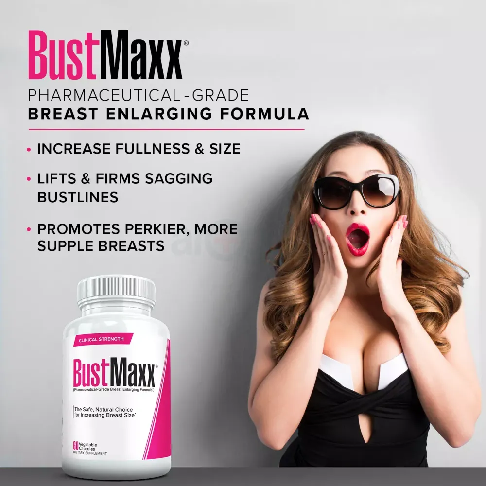 BUSTMAXX Clinical Strength Breast Augmentation Supplement, 60 Veggie Caps  