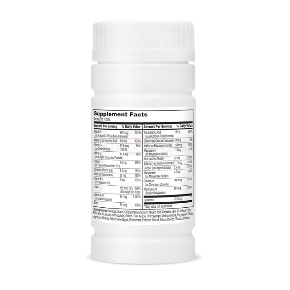 21st Century Men's 50+ One Daily Multivitamin Multimineral Supplement 100 Tablets  