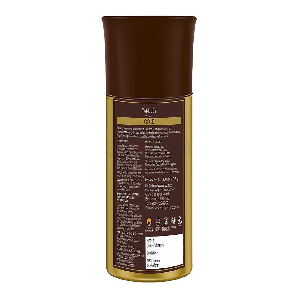 Yardley London Gold Body Spray for Men  