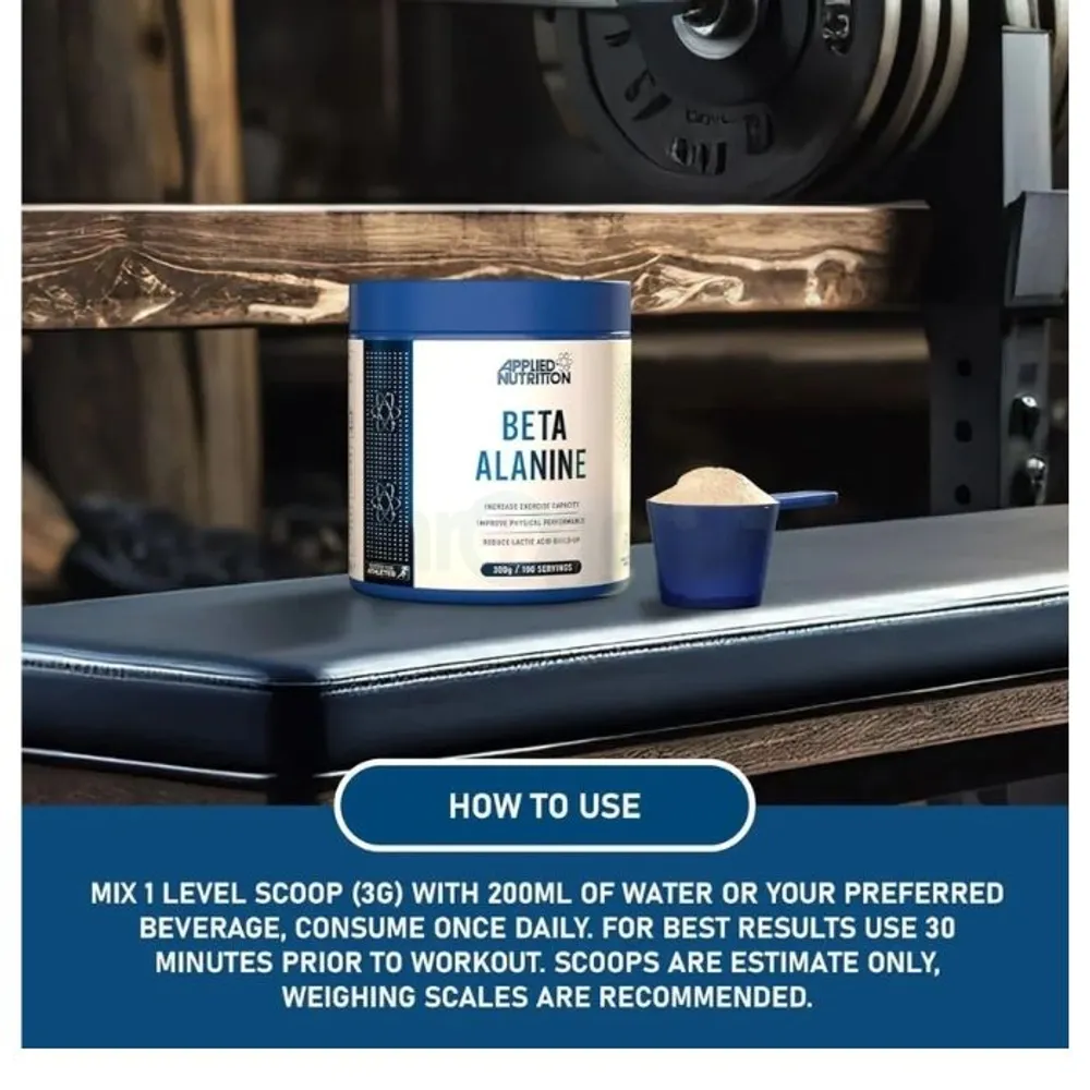 Applied Nutrition Beta Alanine Powder Premium Performance Amino Acid 300g  