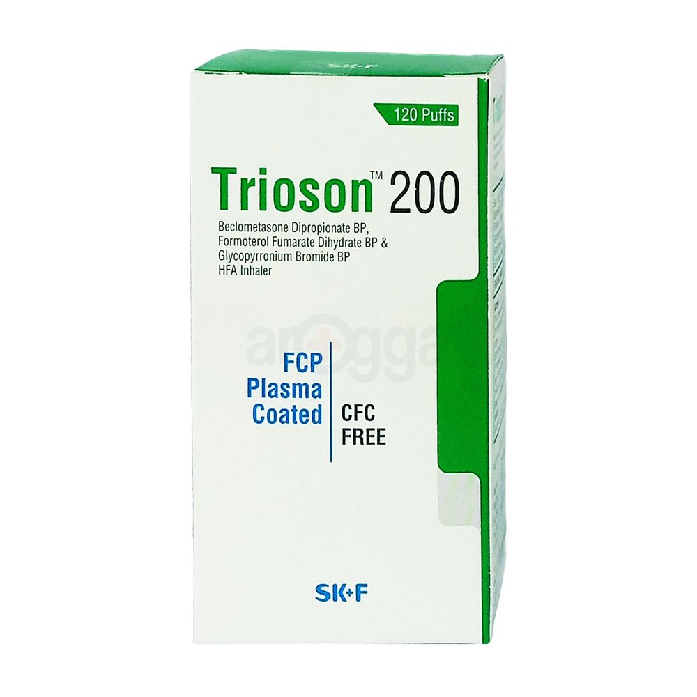 Trioson F-200 Inhaler (200mcg+6mcg)/puff inhaler