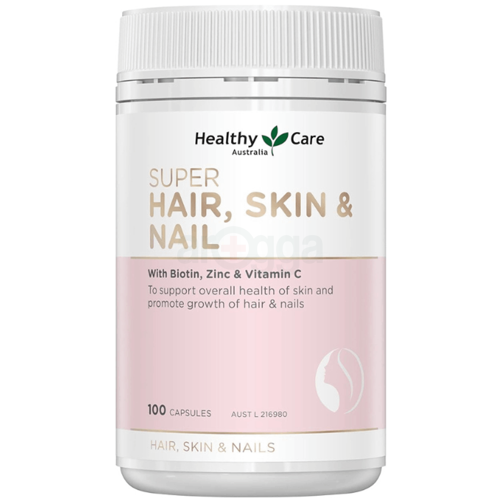 Healthy Care Super Hair, Skin and Nails 100 Capsules  