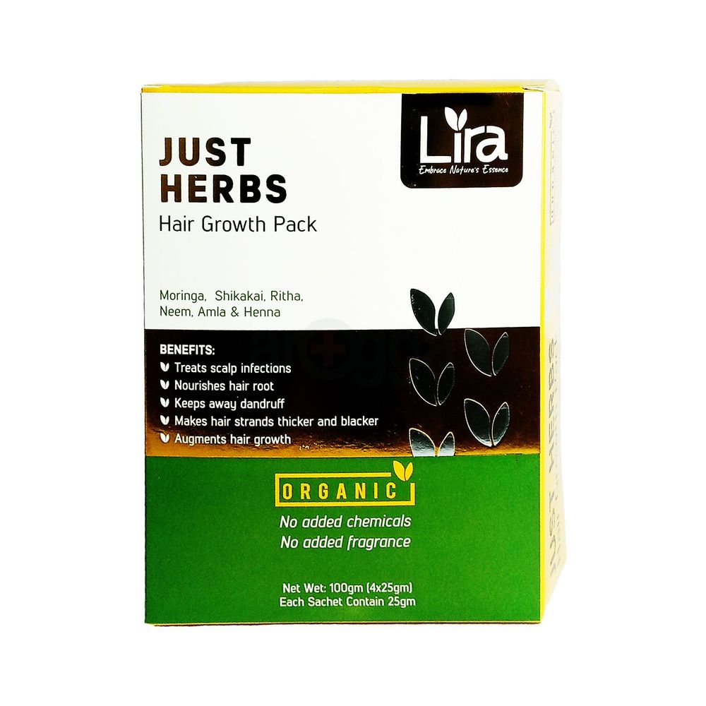 Lira Just Herbs Hair Growth Pack 100gm  