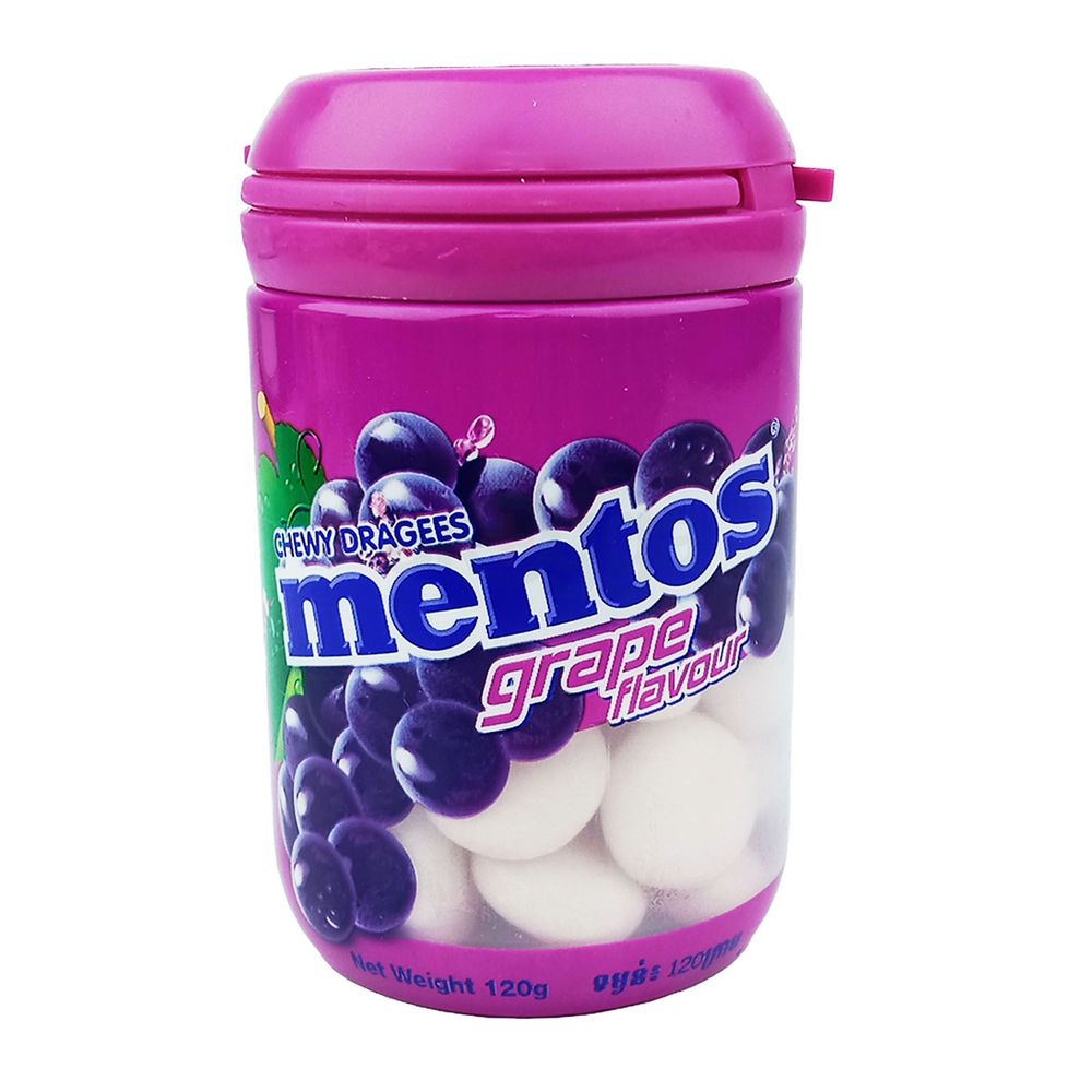 Mentos Grape Flavour 120g  