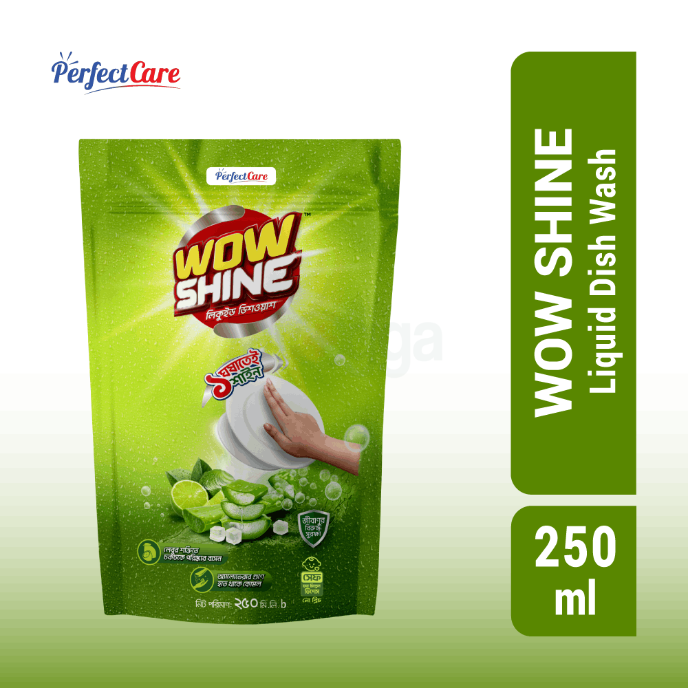 WOW Shine Liquid Dish Wash Refill 250ml  