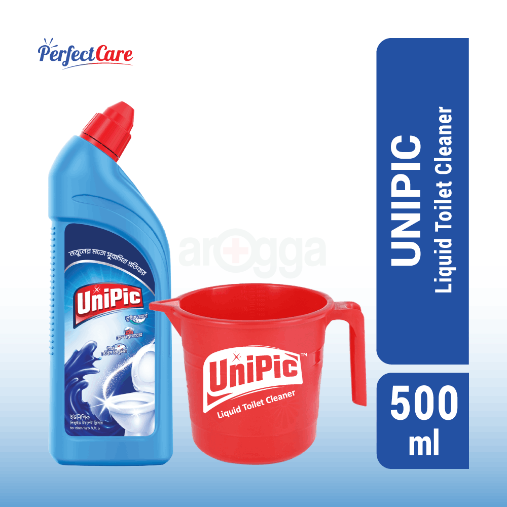 Unipic Toilet Cleaner 500ml  (1.6L Plastic Mug Free)  