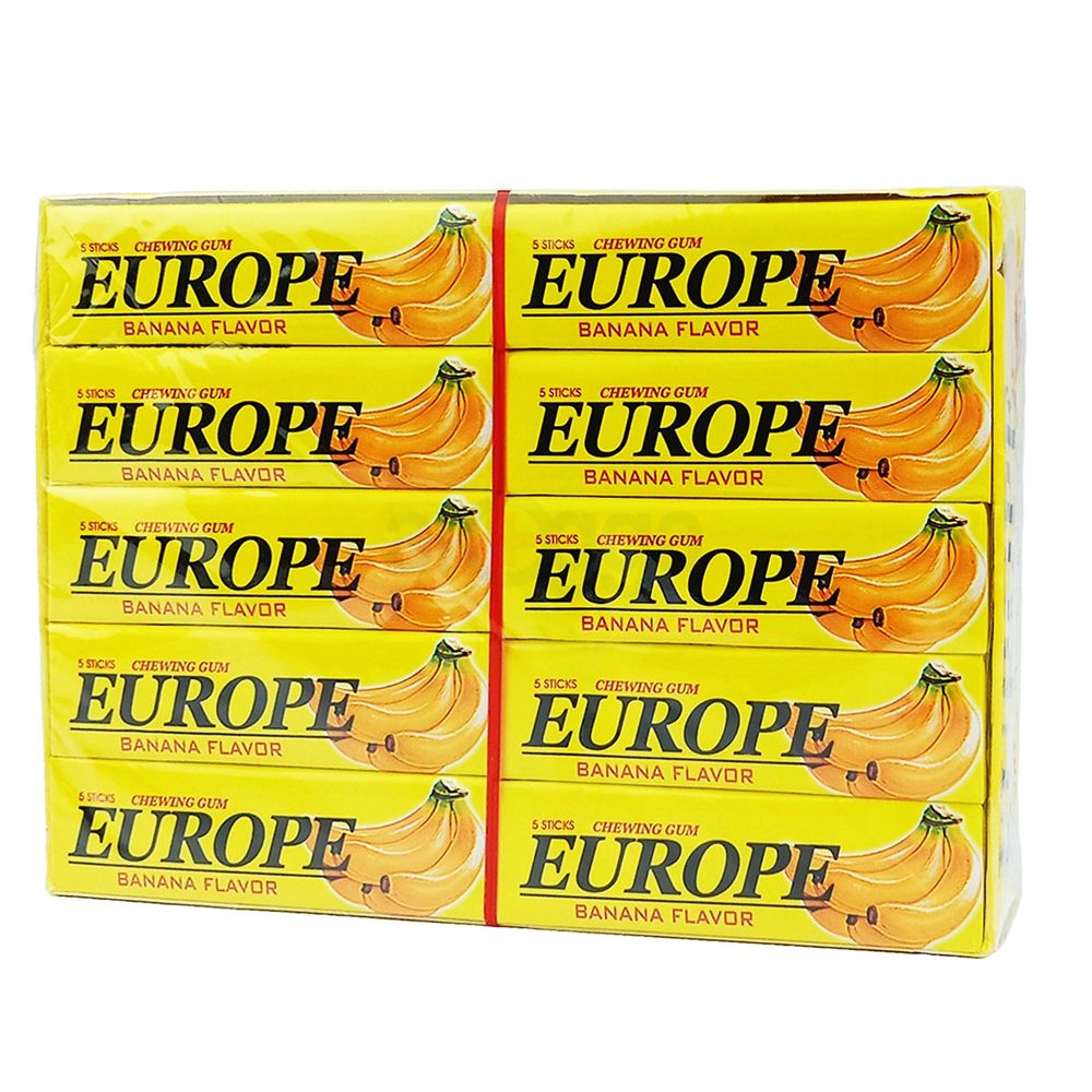 Europe Banana Flavour Chewing Gum  