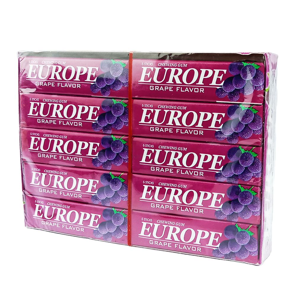 Europe Grape Flavour Chewing Gum  