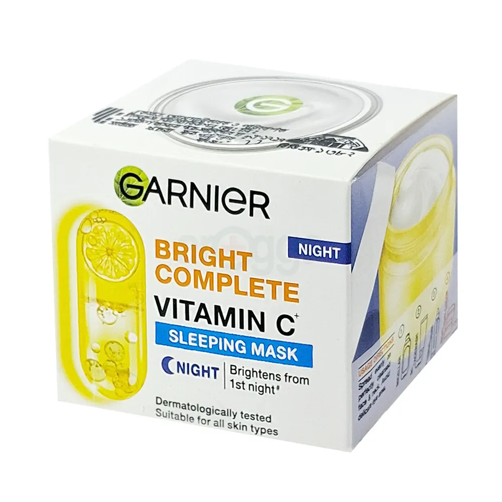 Garnier Bright Complete Vitamin C Sleeping Mask Night Cream 18gm  