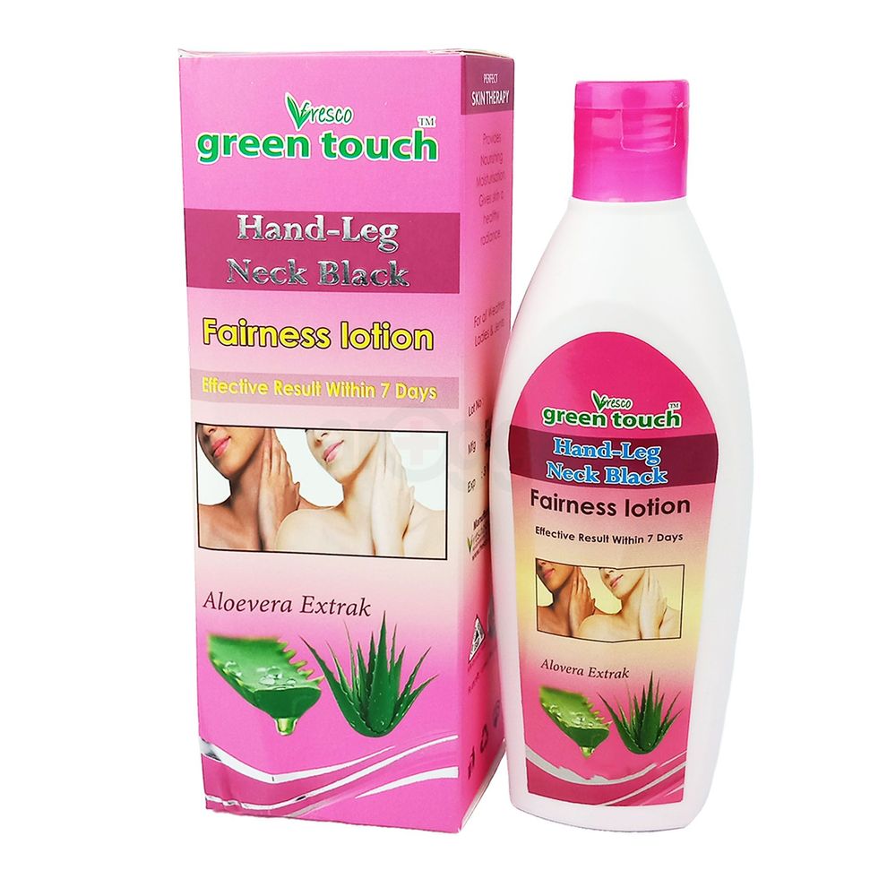 Freshco Green Touch Hand-Leg Neck Black Fairness Lotion (Aloevera) Black Out 200ml  